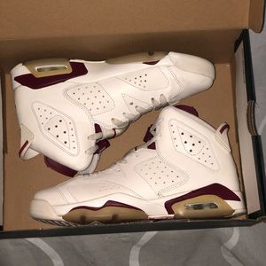 Jordan 6 Retro Maroon 2015 (GS) shoes sz 5.5y (7w)